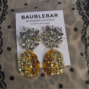 BaubleBar Pineapple Paradise Rhinestone Earrings